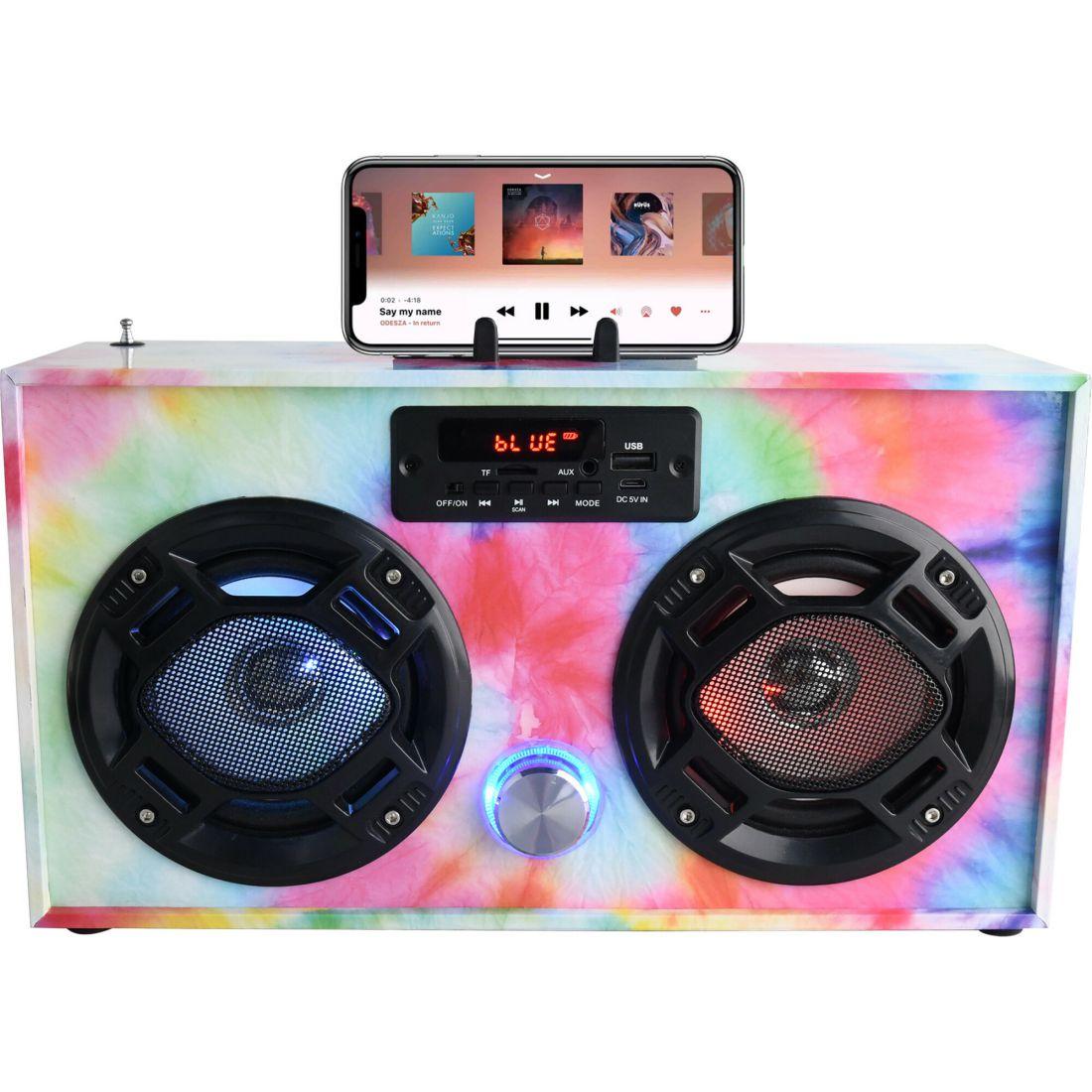 Bluetooth Mini Boom Box, Tie Dye | Tech Toys Kids Tech Toys