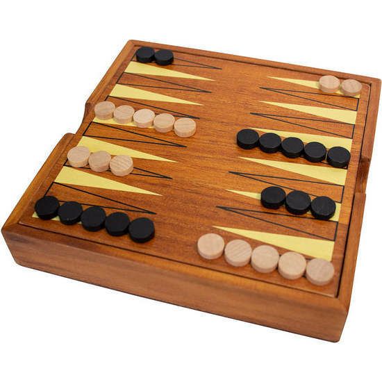 Braincandy Wooden Backgammon | Games Games Brown