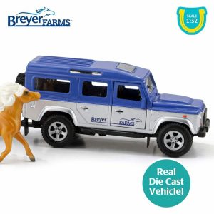 Breyer Horses – Breyer Farms 1:32 Scale Land Rover And Tag-A-Long Trailer Playset W/ 2 Stablemates Horses | Toy Figures & Playsets Imaginative Learning Multi