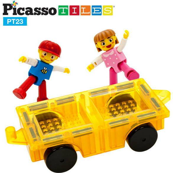 Car Truck With 2 Action Figure Character Set | Toy Figures & Playsets Imaginative Learning Multi