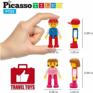 Car Truck With 2 Action Figure Character Set | Toy Figures & Playsets Imaginative Learning Multi