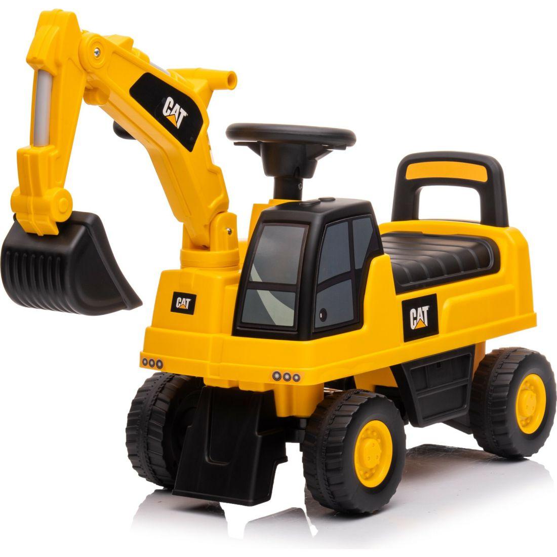 "Cat Excavator Push Car Foot-To-Floor, Yellow" | Ride-Ons Outdoor Ride-Ons