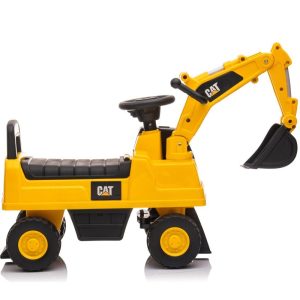 "Cat Excavator Push Car Foot-To-Floor, Yellow" | Ride-Ons Outdoor Ride-Ons