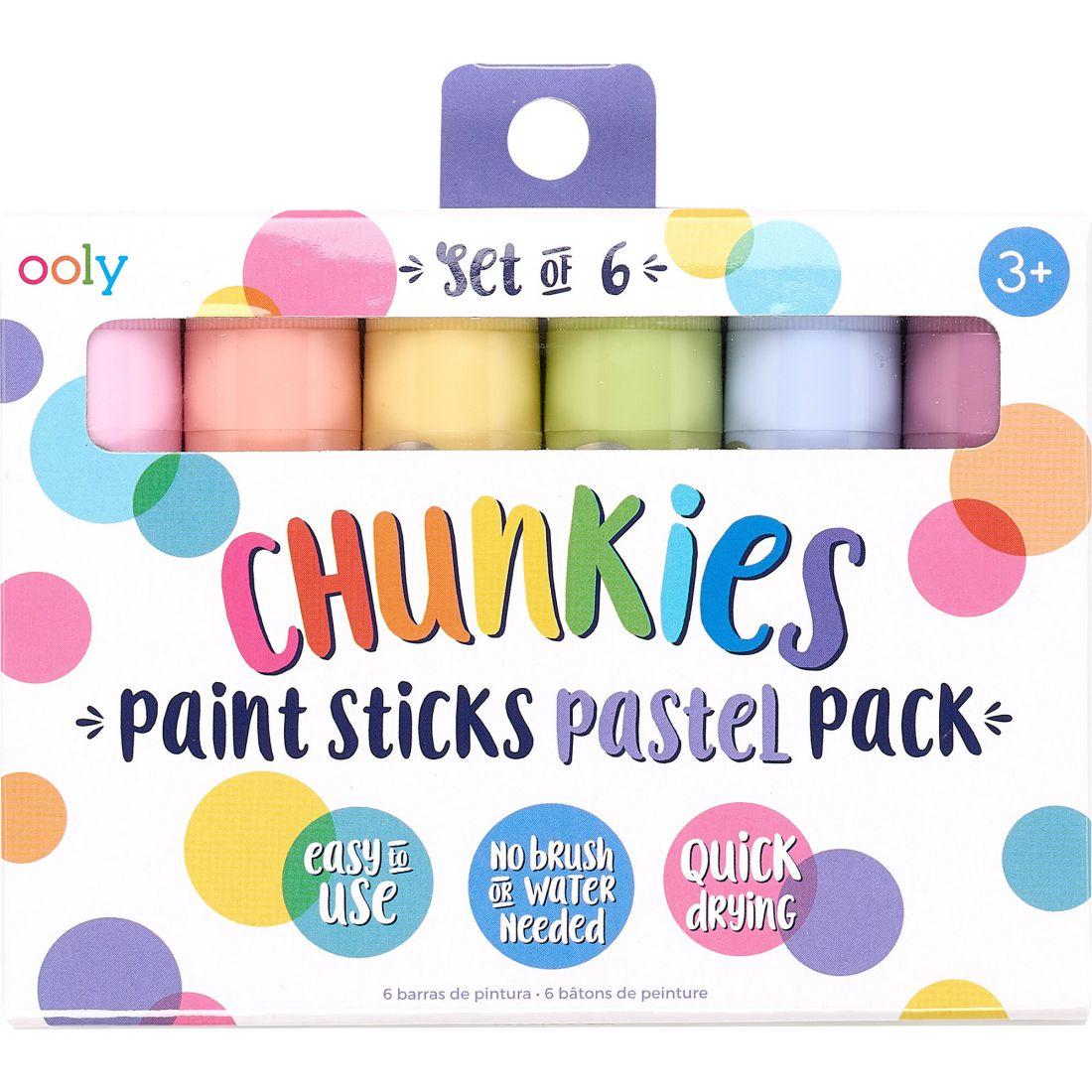 Chunkies Paint Sticks Pastel, 6 Pack | Arts & Crafts Arts & Crafts Arts & Crafts