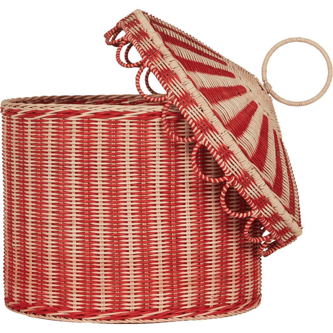 Circus Tent – Toy Basket / Red & Straw | Dolls & Doll Accessories Dolls & Doll Accessories Dolls & Doll Accessories