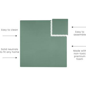 Classic Foam Playmat, Moss | Activity Gyms & Playmats Activity Gyms & Playmats Activity Gyms & Playmats