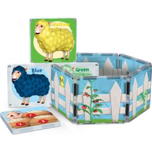 Cocomelon® Farmyard Songs Magna-Tiles Structure Set, Ages 3+, 19 Pieces By Createon | Games Games Games