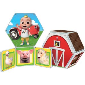 Cocomelon® Farmyard Songs Magna-Tiles Structure Set, Ages 3+, 19 Pieces By Createon | Games Games Games