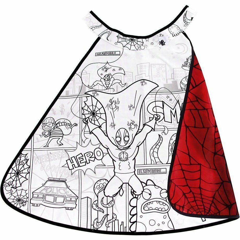 Color-A-Cape, Reversible Superhero/Spider | Arts & Crafts Arts & Crafts Arts & Crafts