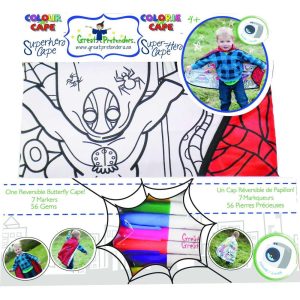 Color-A-Cape, Reversible Superhero/Spider | Arts & Crafts Arts & Crafts Arts & Crafts