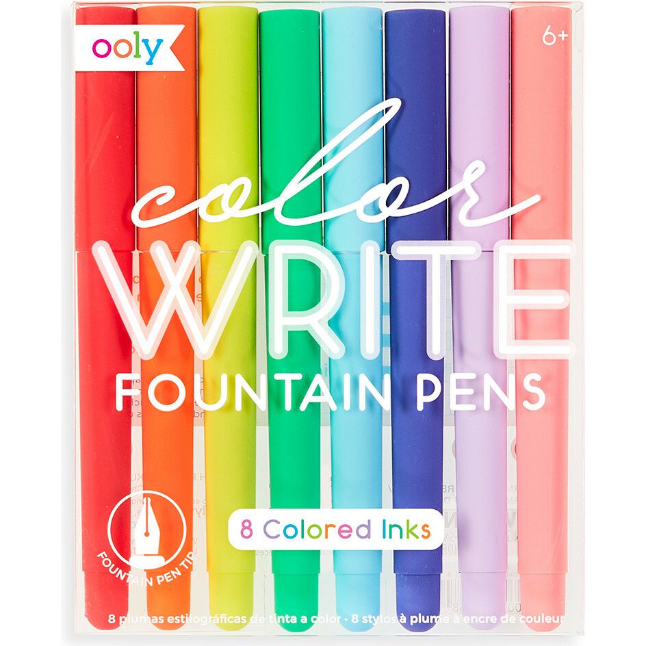 Color Write Fountain Pens, Set Of 8 | Arts & Crafts Arts & Crafts Arts & Crafts