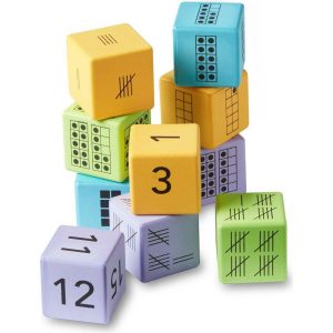 Colorful Foam Number Representation Dice, Set Of 16 | Educational Toys Educational Toys Educational Toys