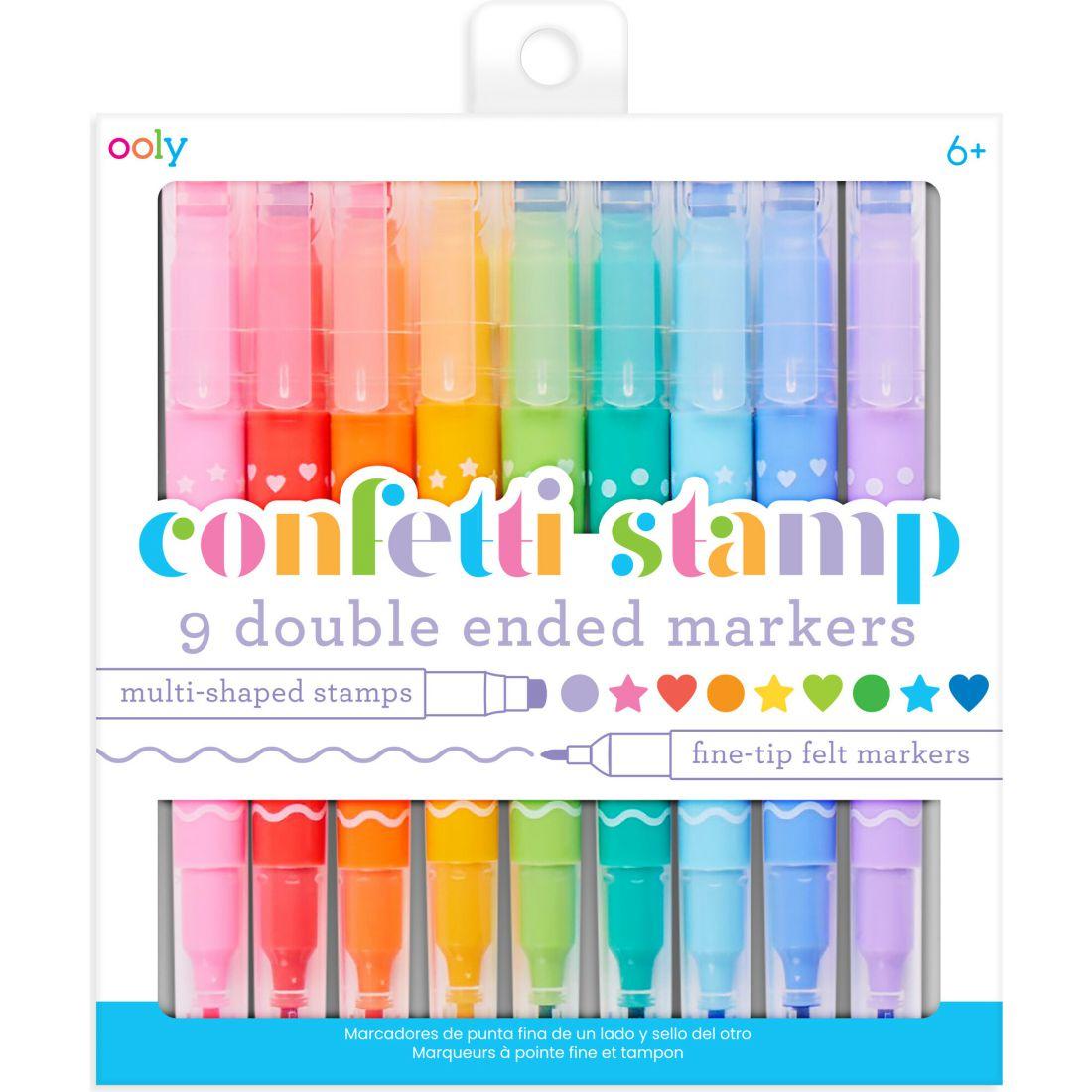 Confetti Stamp Double-Ended Markers | Arts & Crafts Arts & Crafts Arts & Crafts