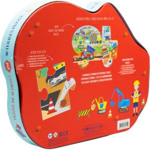 Construction 40Pc "Truck" Shaped Jigsaw | Puzzles Imaginative Learning Multi