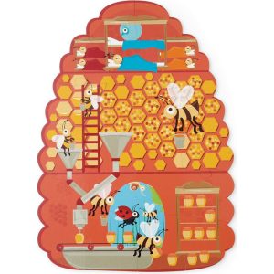 Contour Contrast Puzzle Beehive 40 Pcs | Puzzles Imaginative Learning Multi