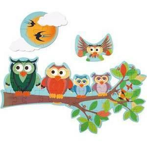 Contour Contrast Puzzle Owls 39 Pcs | Puzzles Imaginative Learning Puzzles