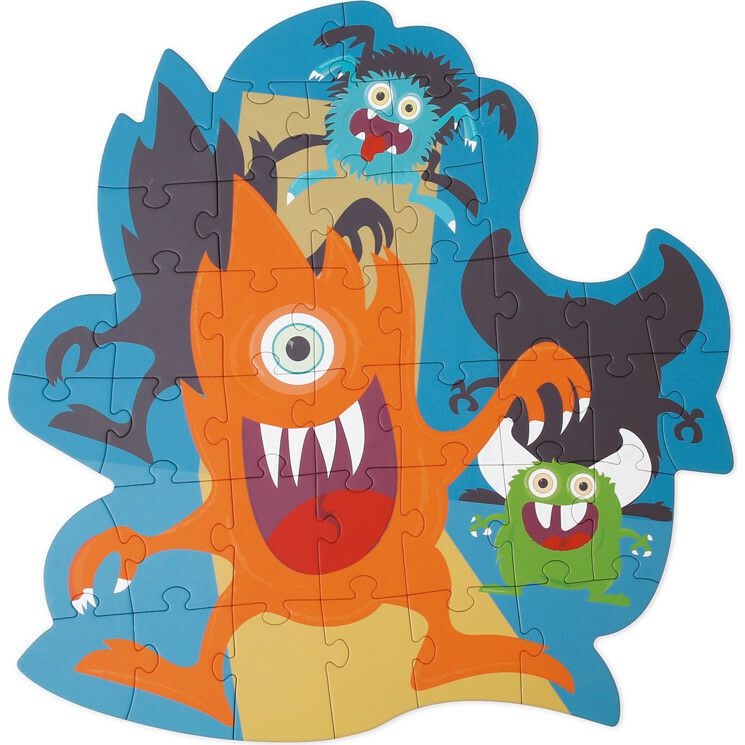 Contour Puzzle Monsters 40 Pcs | Puzzles Imaginative Learning Multi