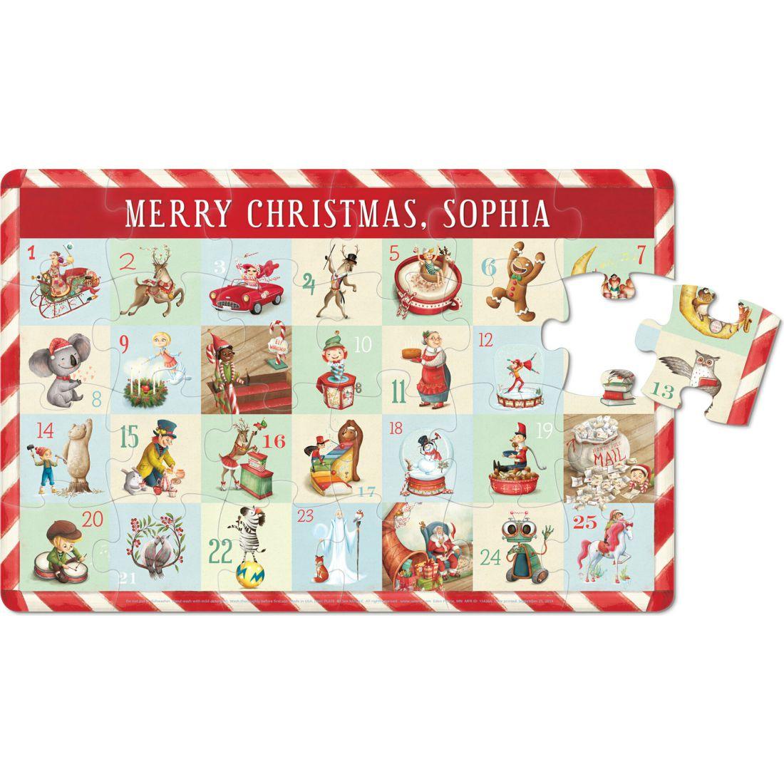 Countdown To Christmas 24-Piece Puzzle, Child’S Name | Books Books Books