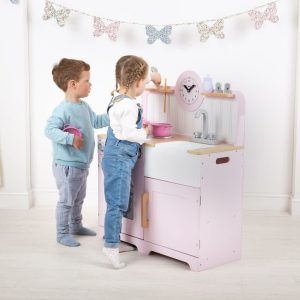 Country Kitchen, Pink | Dollhouses & Accessories Dollhouses & Accessories Dollhouses & Accessories