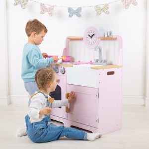 Country Kitchen, Pink | Dollhouses & Accessories Dollhouses & Accessories Dollhouses & Accessories