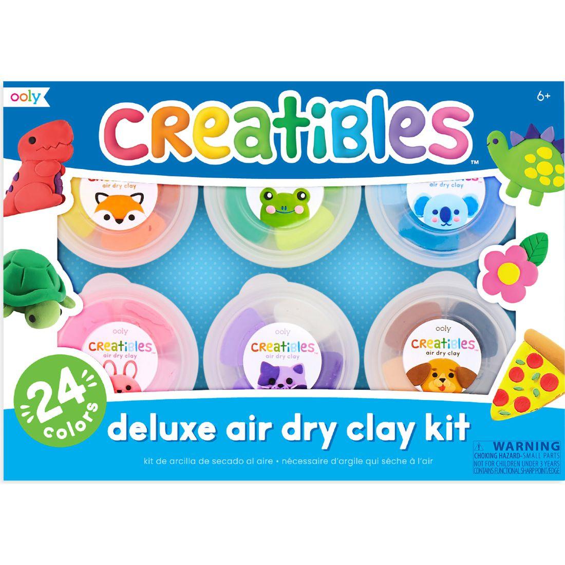 Creatibles Air Dry Clay Deluxe Kit, Set Of 24 | Arts & Crafts Arts & Crafts Arts & Crafts