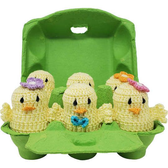 Crochet Easter Chicks, Set Of 6 | Plush Baby & Toddler Multi