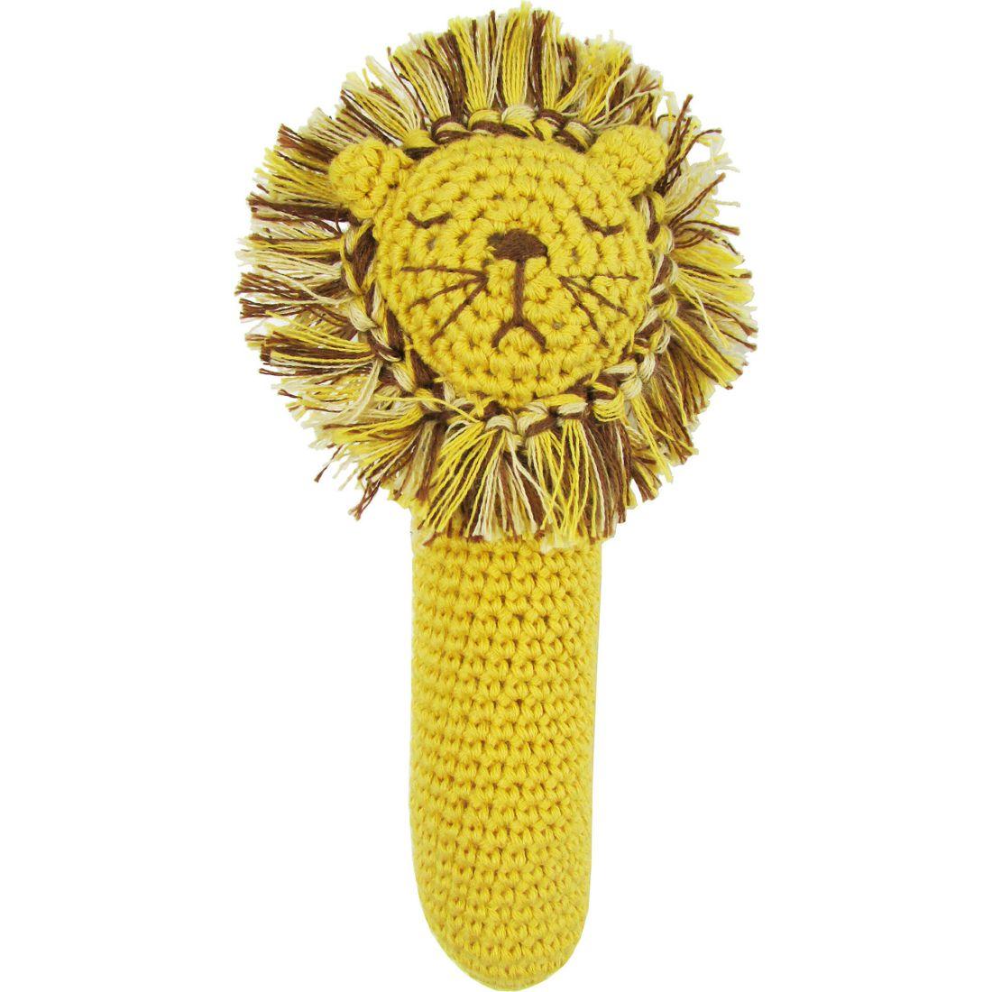 Crochet Lion Rattle Stick | Teethers & Rattles Baby & Toddler Teethers & Rattles