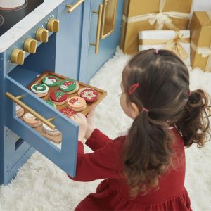 Cuttable Christmas Cookie Play Set – Red/Green/Gold | Play Food & Accessories Kids Play Food & Accessories