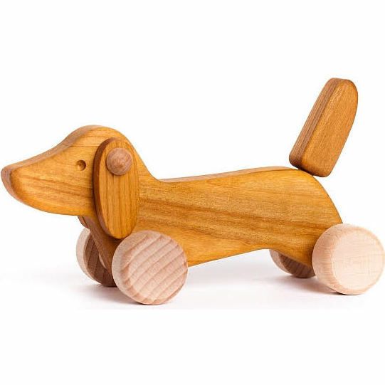 Dachshund Puppy, Natural | Push & Pull Baby & Toddler Push & Pull