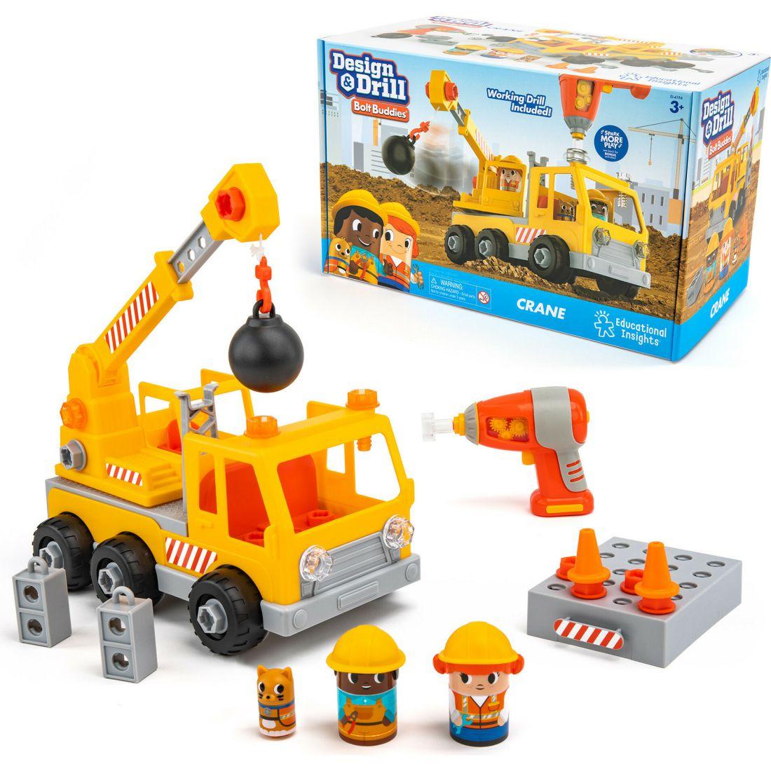 Design & Drill Bolt Buddies Crane | Educational Toys Educational Toys Educational Toys