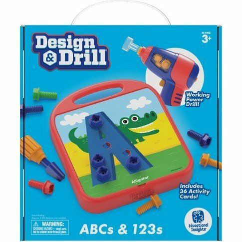 Design & Drill® Abcs & 123S | Educational Toys Educational Toys Educational Toys