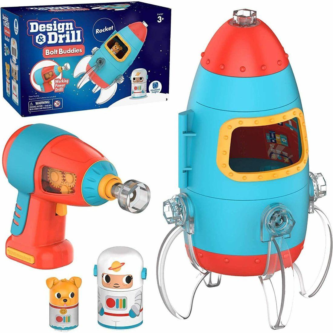 Design & Drill® Bolt Buddies™ Rocket | Educational Toys Educational Toys Educational Toys