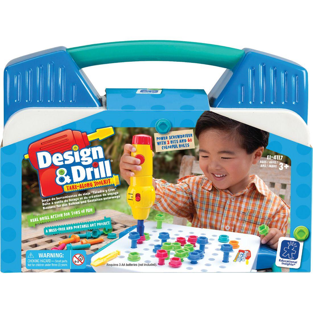 Design & Drill® Take-Along Toolkit | Educational Toys Educational Toys Educational Toys