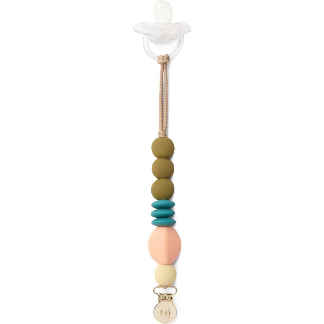 Dewdrop Pacifier Clip | Teethers & Rattles Baby & Toddler Tan