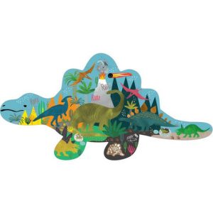 Dino 20Pc "Dinosaur" Shaped Jigsaw | Puzzles Imaginative Learning Multi