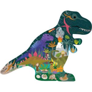 Dino 40Pc "Dinosaur" Shaped Jigsaw | Puzzles Imaginative Learning Multi