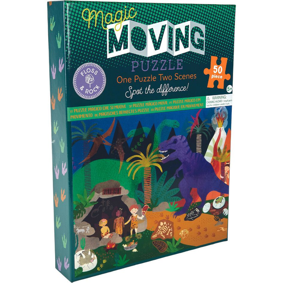 Dino 50Pc Magic Moving Puzzle | Puzzles Imaginative Learning Multi