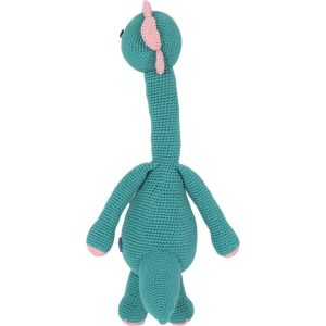 Dinosaur Organic Knit Stuffed Animal | Plush Kids Blue