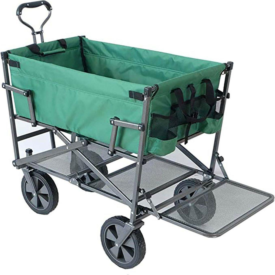 Double Decker Collapsible Wagon – Green | Ride-Ons Outdoor Green