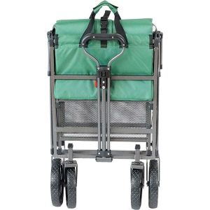 Double Decker Collapsible Wagon – Green | Ride-Ons Outdoor Green