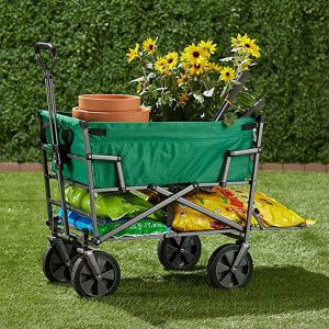 Double Decker Collapsible Wagon – Green | Ride-Ons Outdoor Green