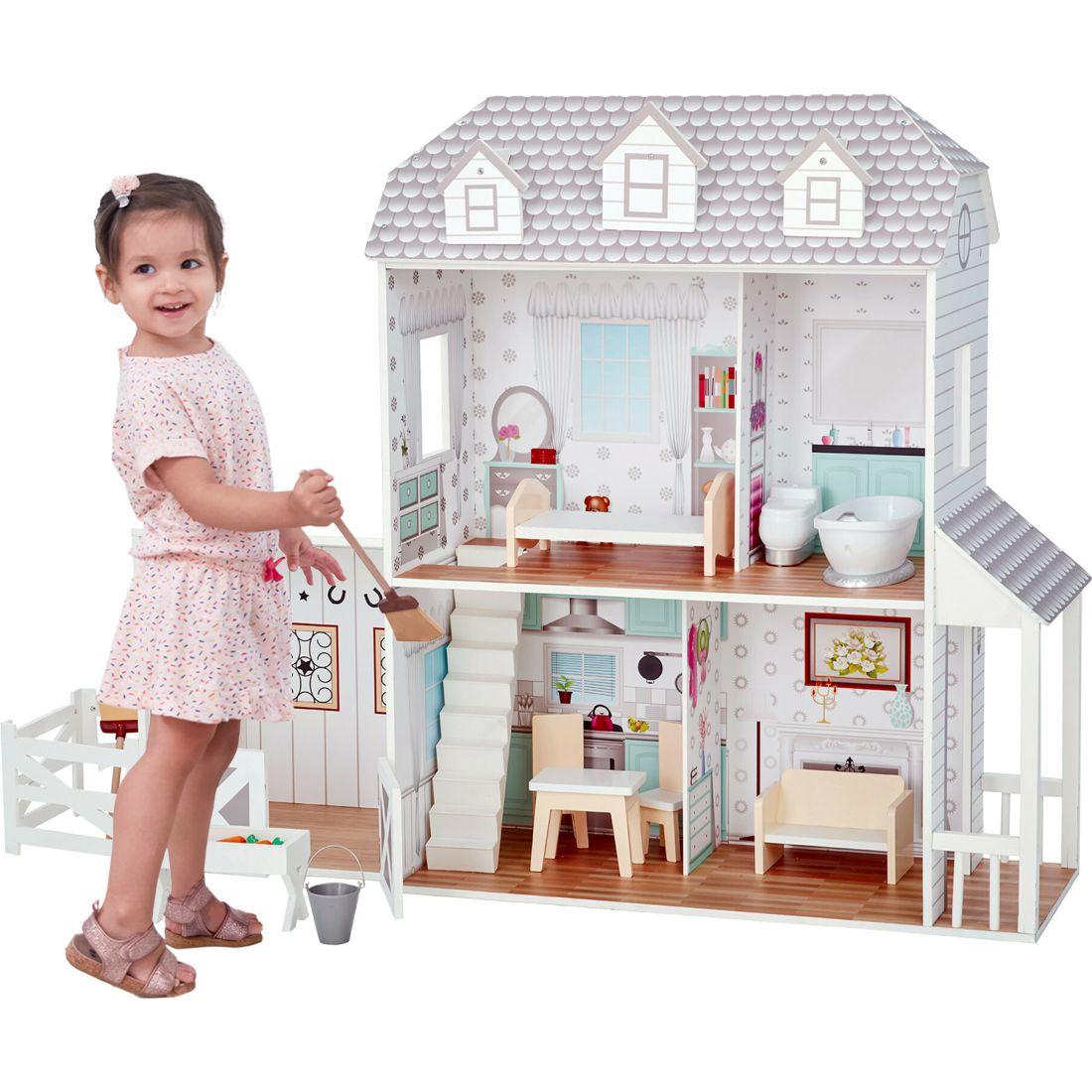 Dreamland Farm House 12" Doll House | Dollhouses & Accessories Dollhouses & Accessories Dollhouses & Accessories