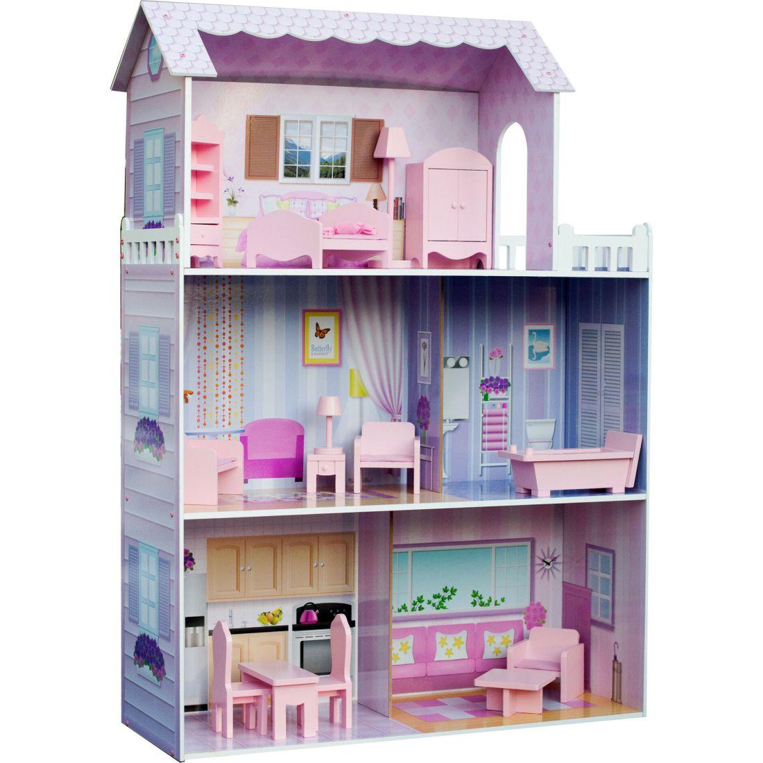 Dreamland Tiffany 12" Doll House, Pink | Dollhouses & Accessories Dollhouses & Accessories Dollhouses & Accessories