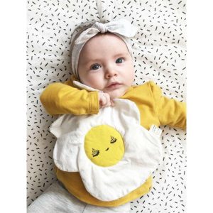 Egg Crinkle Toy, White/Yellow | Teethers & Rattles Baby & Toddler Teethers & Rattles