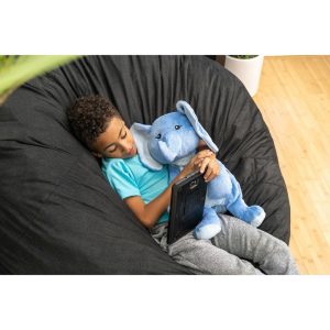 Emory The Elephant Weighted Stuffed Animal | Plush Baby & Toddler Blue