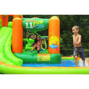 Endless Fun 11 In 1 Inflatable Bouncer And Waterslide | Outdoor Playsets & Playgrounds Outdoor Outdoor Playsets & Playgrounds