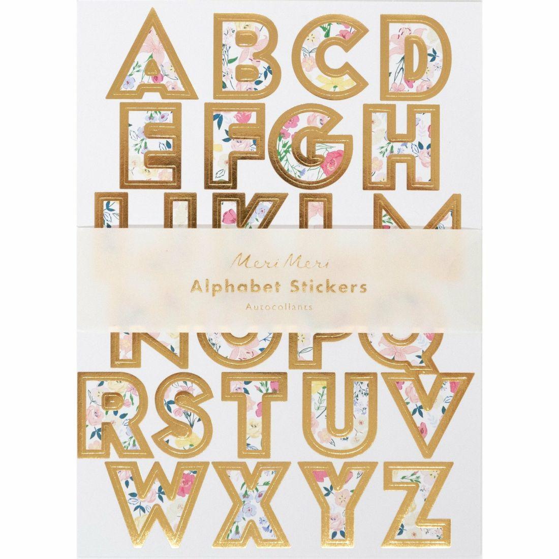 English Garden Alphabet Sticker Sheets | Arts & Crafts Arts & Crafts Arts & Crafts