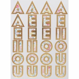 English Garden Alphabet Sticker Sheets | Arts & Crafts Arts & Crafts Arts & Crafts