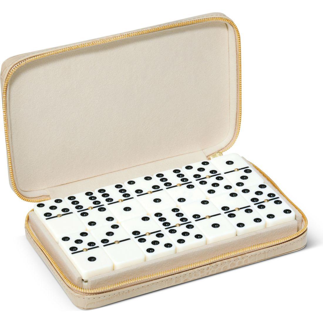 Enzo Travel Domino Set, Fawn | Games Games Cream