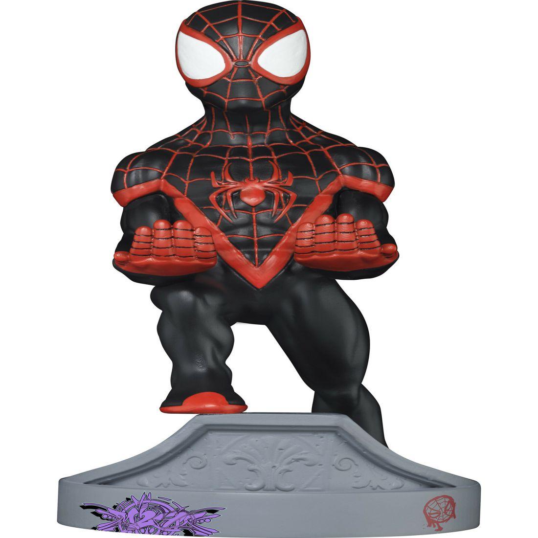 Exquisite Gaming Cable Guy Marvel Spiderverse: Miles Morales Spiderman Charging Controller And Device Holder | Tech Toys Kids Multi